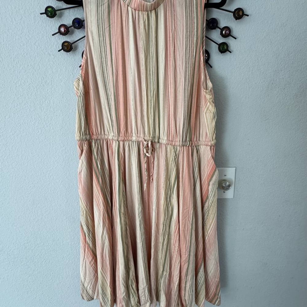 Torrid Striped Dress with Drawstring Waist